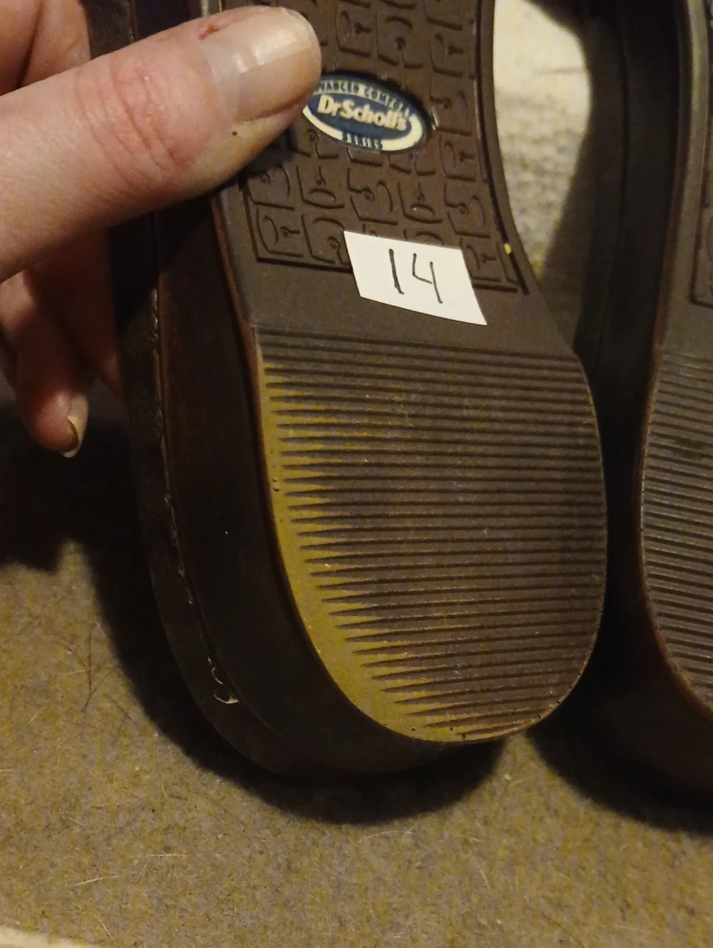 Dr. Scholl's Sandals Advanced Comfort Series Faux Wood Detail & Buckle Straps
